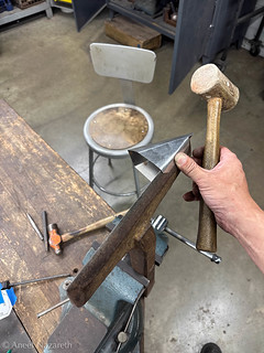 Folding on long stake