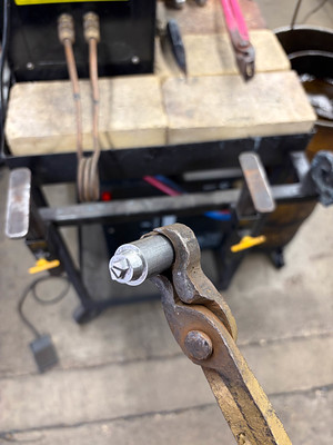 Touch mark pre-heat treating