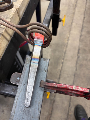 Induction forge tempering